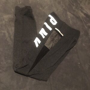 Womens PINK leggings. Black and Gray.